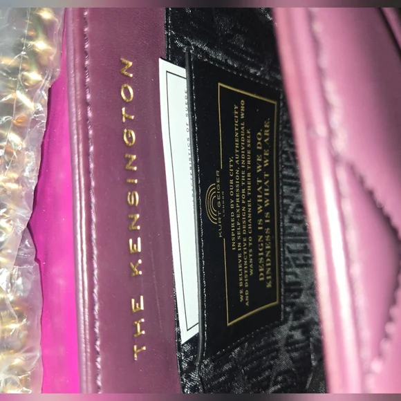 NWT Kurt Geiger Mini Kensington Quilted Suede Crossbody Bag - Picture 10 of 14